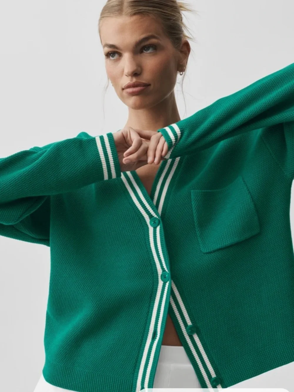 ALO Tennis Club Sweater Knit Cardigan